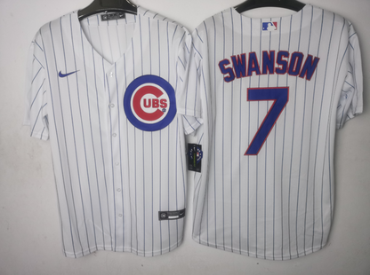 Chicago Cubs White Home Player Jersey