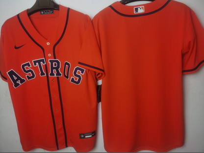 Houston Astros Blood Orange Alternate Player Jersey