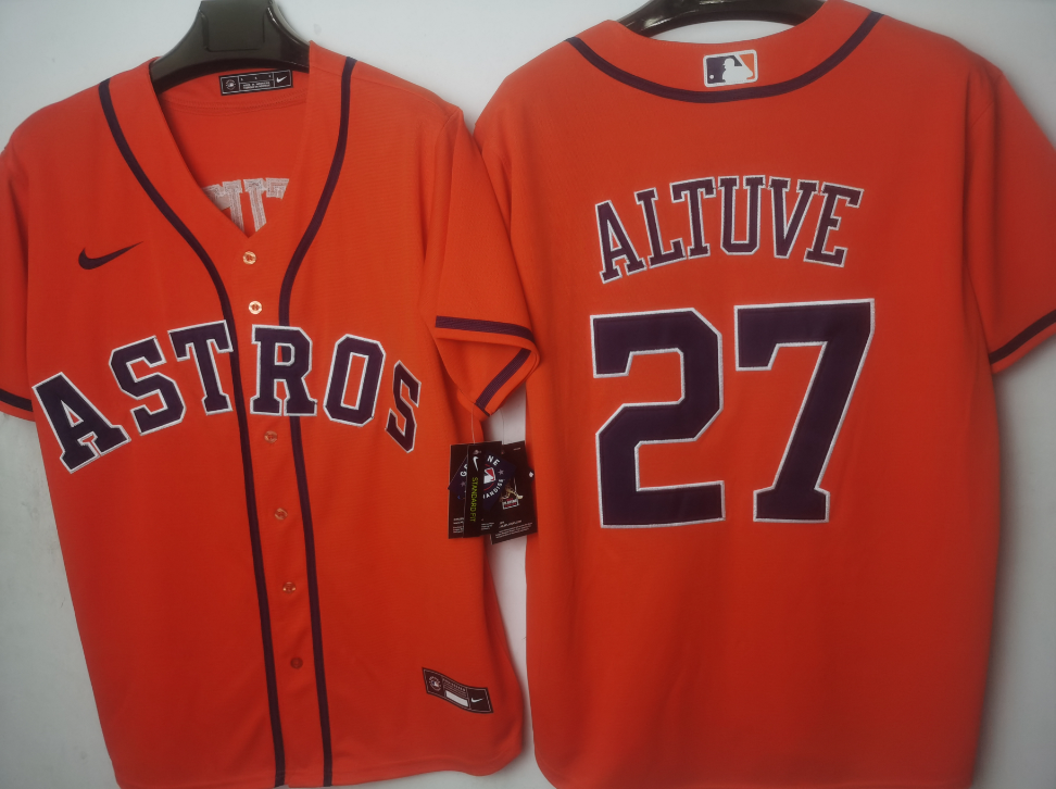 Houston Astros Blood Orange Alternate Player Jersey