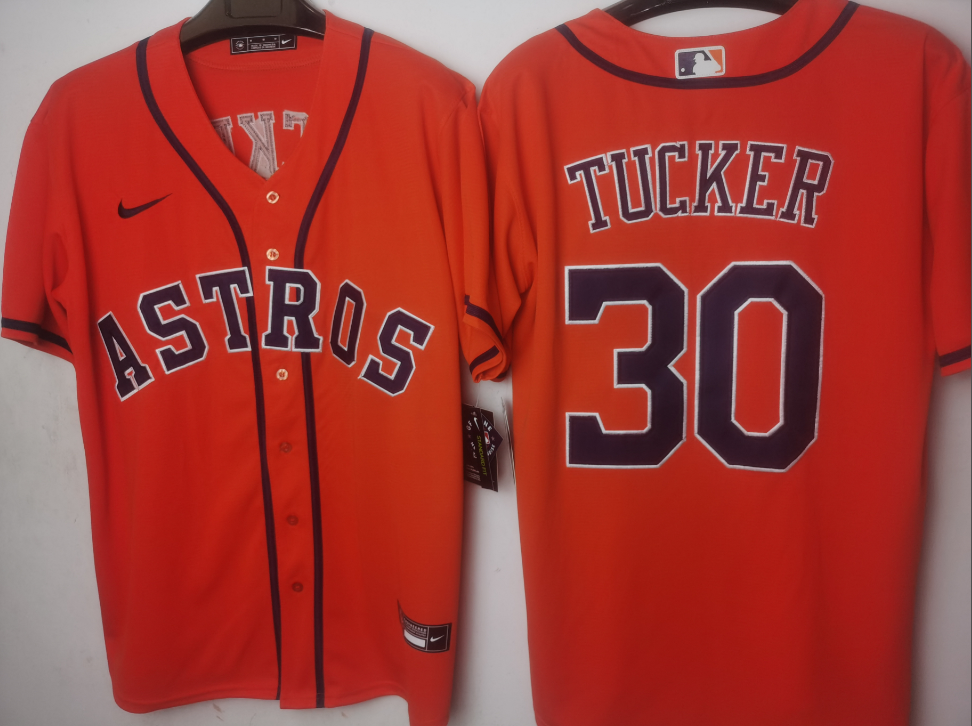 Houston Astros Blood Orange Alternate Player Jersey