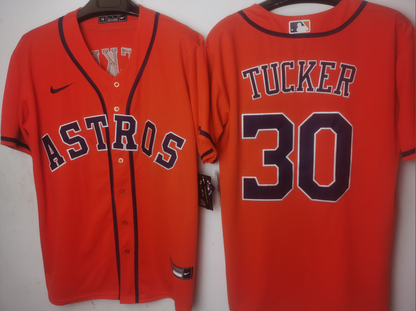 Houston Astros Blood Orange Alternate Player Jersey