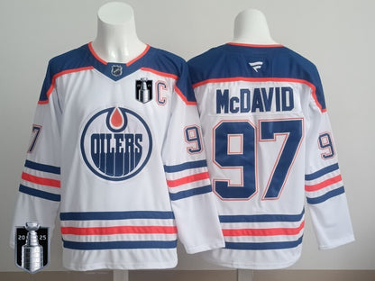 Edmonton Oilers Fanatics White Away Premium Player Jersey
