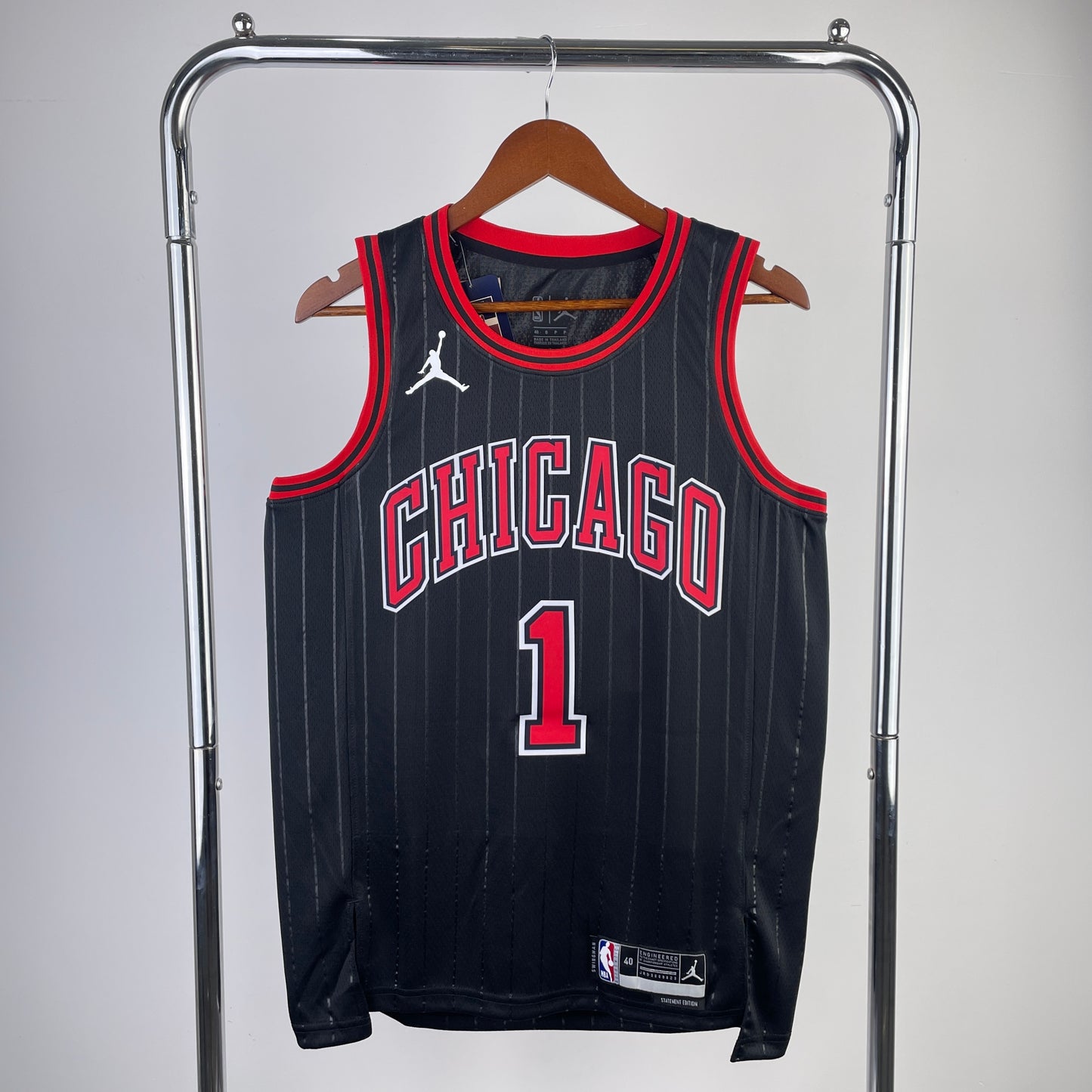 Chicago Bulls Black Swingman Statement Edition Jersey