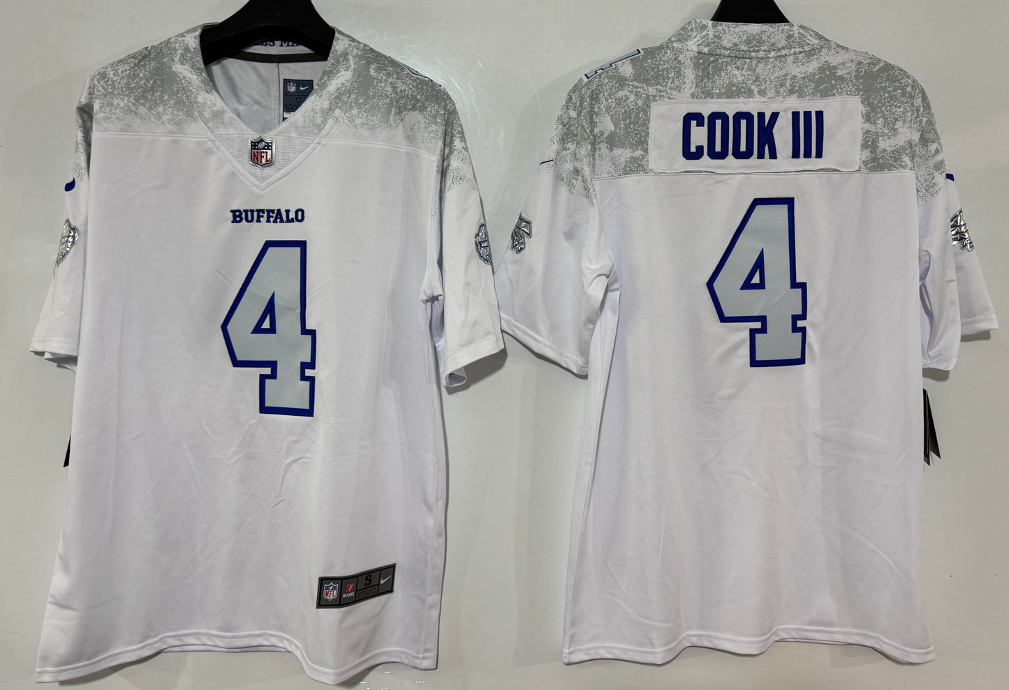 James Cook #4 Buffalo Bills "Cold Front" 2025 Rivalries Jersey