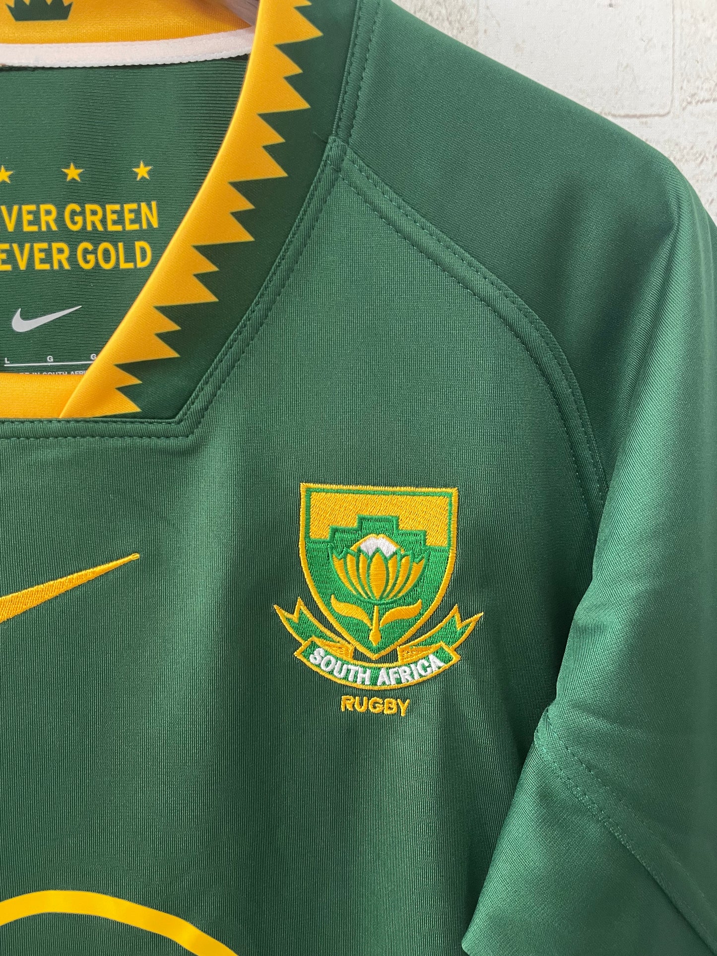 South Africa 25-26 Green Home Rugby Jersey
