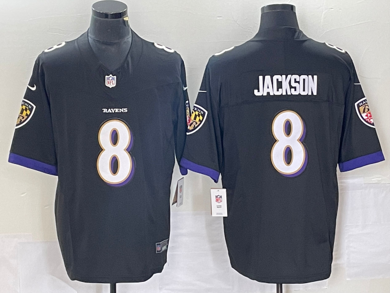 Lamar Jackson Black Baltimore Ravens Speed Machine Limited Jersey