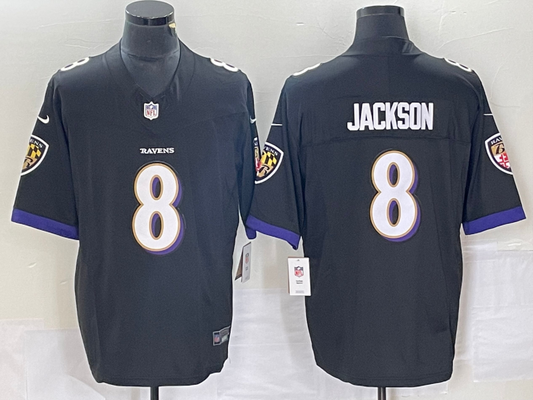 Lamar Jackson Black Baltimore Ravens Speed Machine Limited Jersey