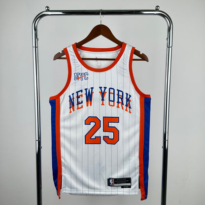 New York Knicks 24-25 White City Edition Jersey