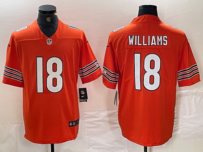 Chicago Bears Orange Alternate Game Jersey