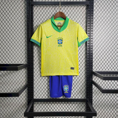 Brazil 24-25 Home Kid's Kit