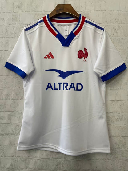 France 25-26 White Away Rugby Jersey