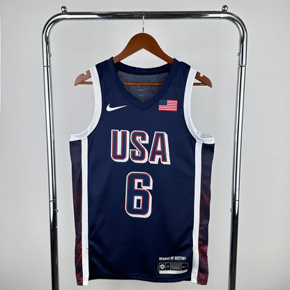 James #6 USA 2024 Navy Away Limited Jersey
