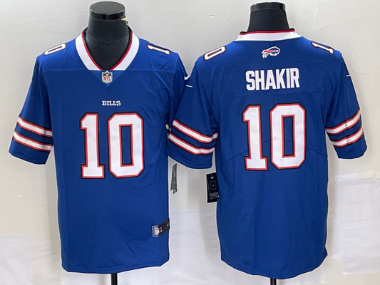 Khalil Shakir #10 Buffalo Bills Royal Blue Home 2025 Jersey