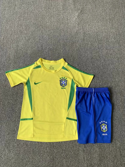 Brazil 2002 Home Kid's Retro Kit