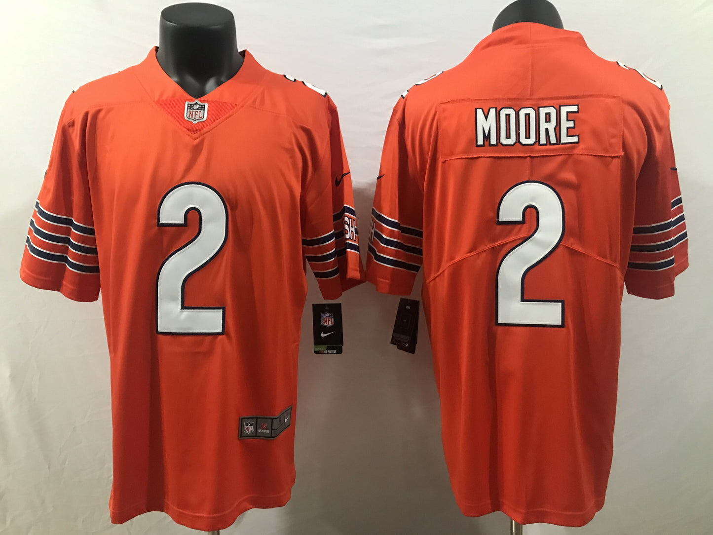 Chicago Bears Orange Alternate Game Jersey