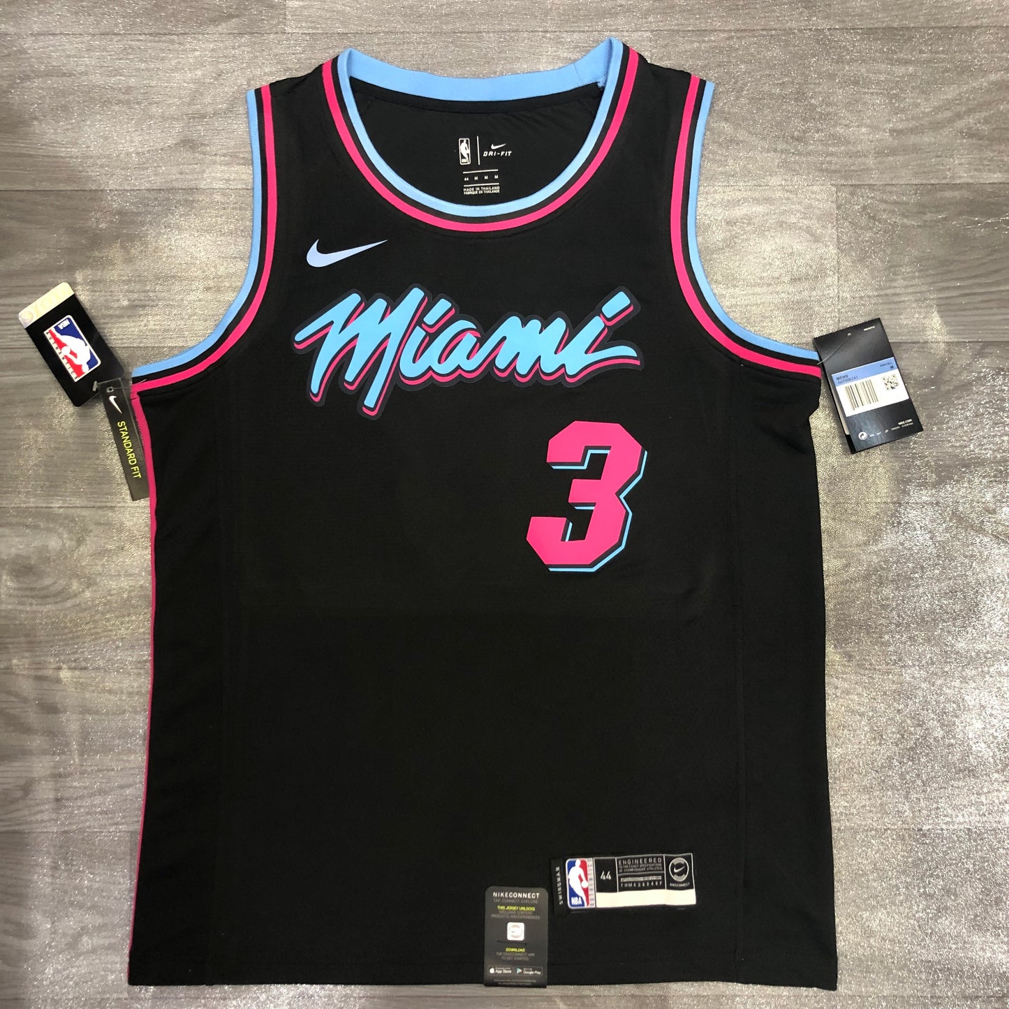 Miami Heat "Vice" Black Swingman Jersey