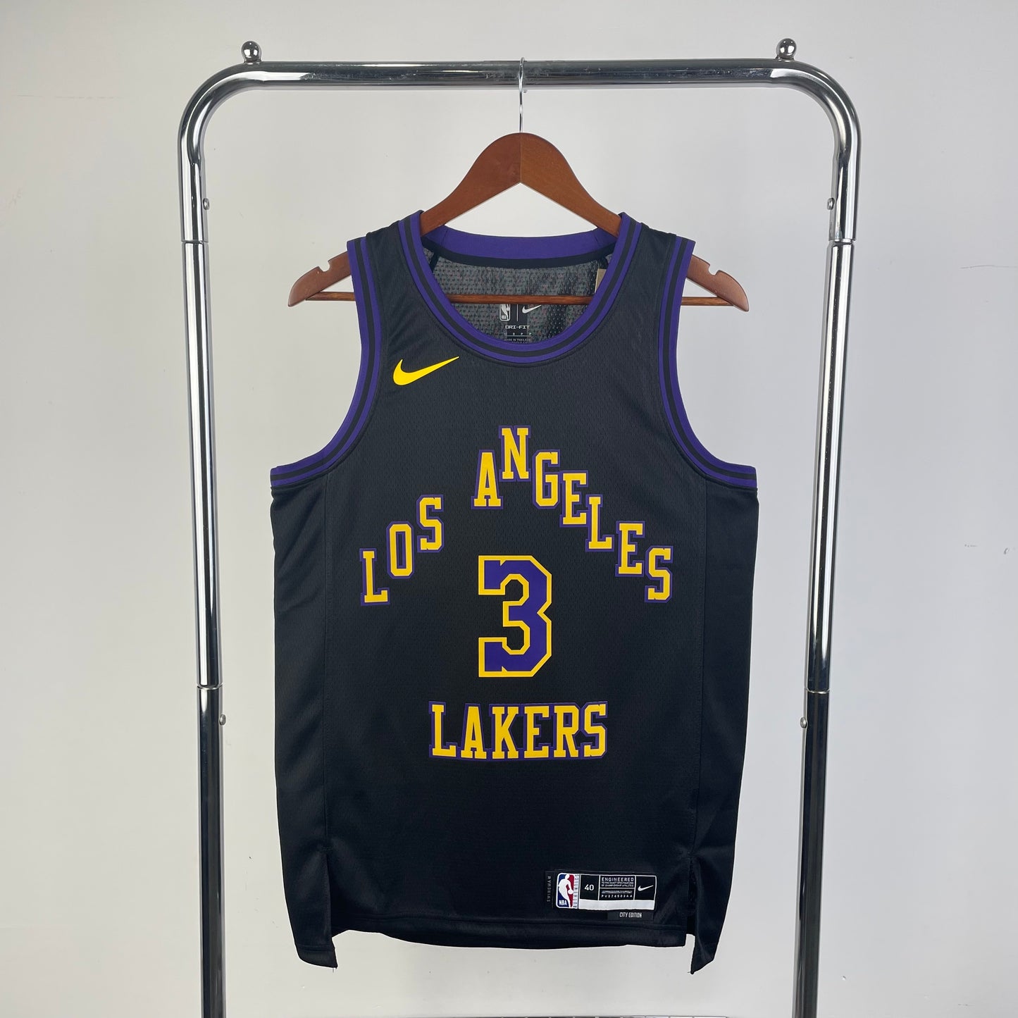 Los Angeles Lakers City Edition Black Swingman Jersey