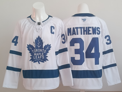 Toronto Maple Leafs Fanatics White Away Breakaway Player Jersey