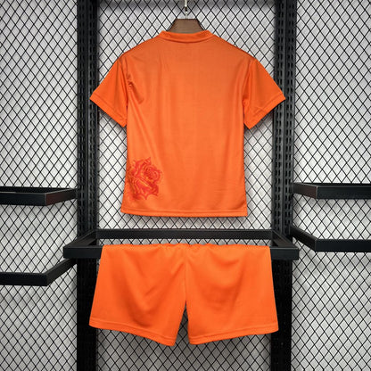 Real Madrid x Y3 23-24 "Orange" Fourth Kid's Kit