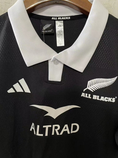 New Zealand All Blacks 25-26 Black Home Rugby Jersey