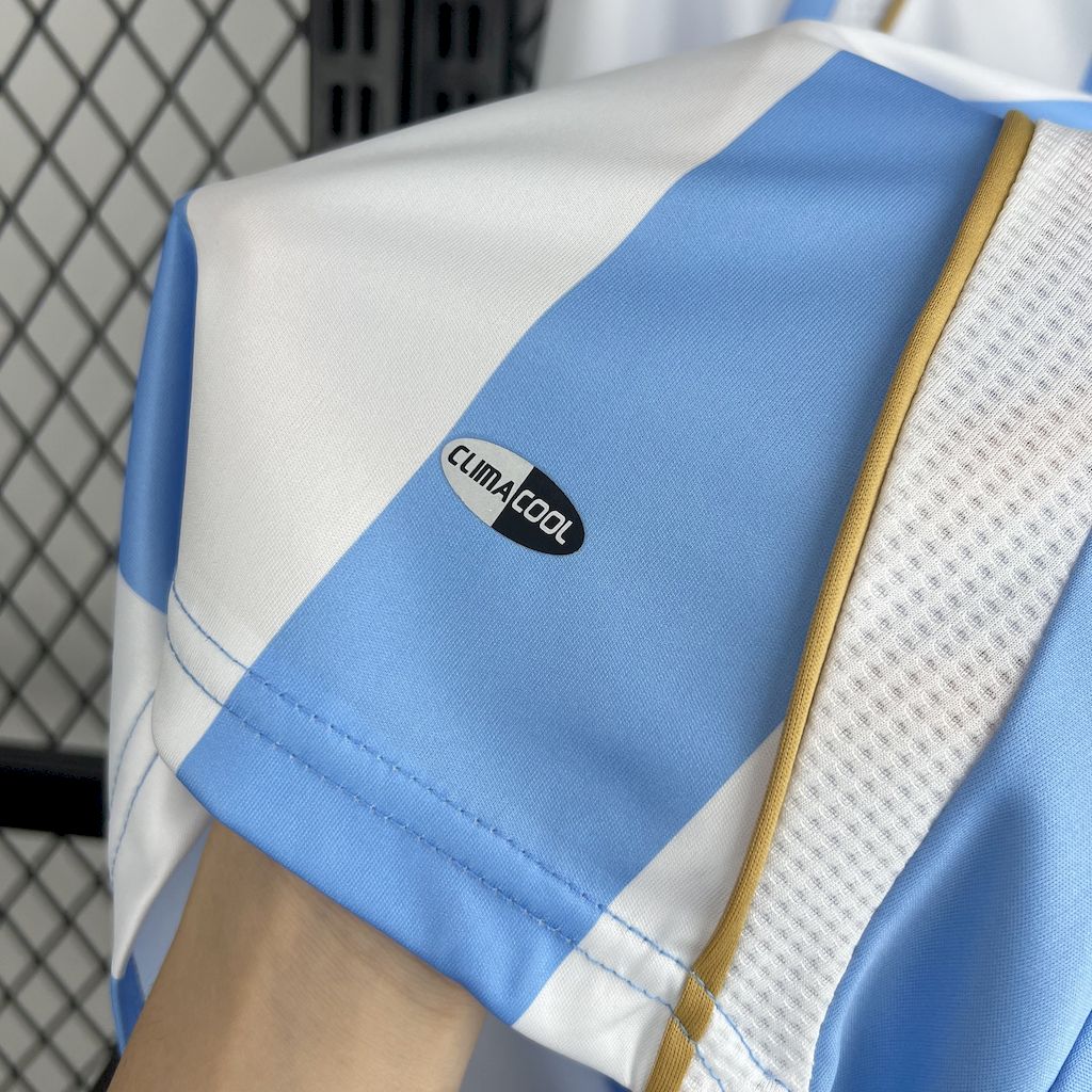 Argentina 2006 Home Long Sleeve Retro Jersey