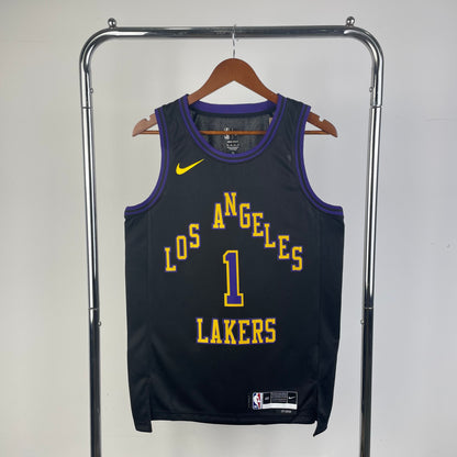 Los Angeles Lakers City Edition Black Swingman Jersey
