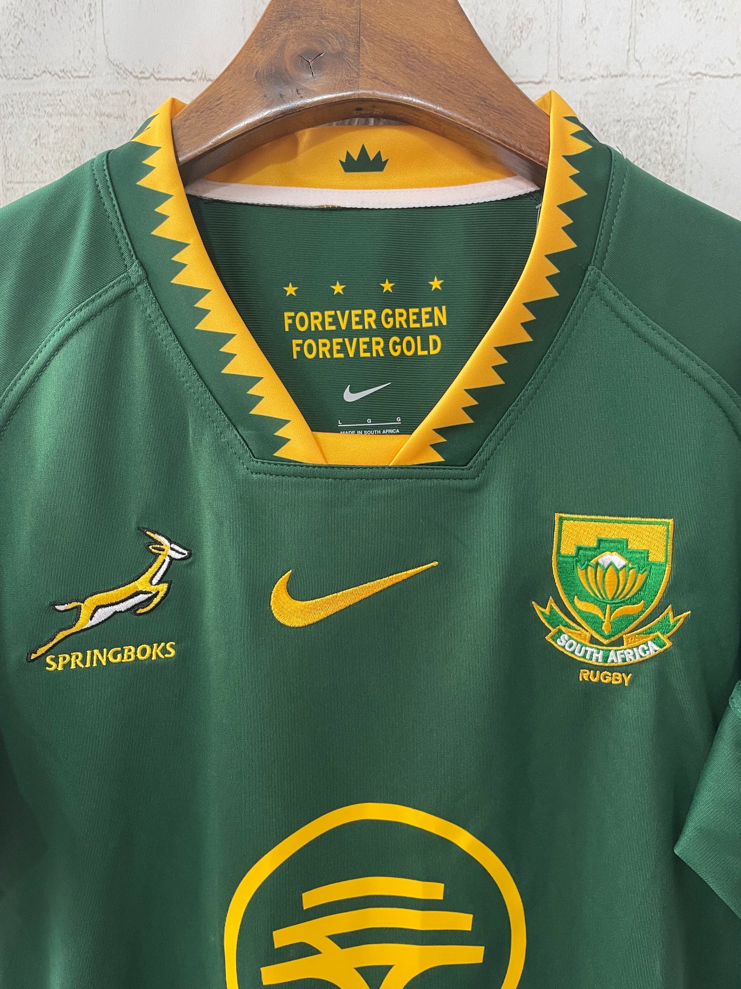 South Africa 25-26 Green Home Rugby Jersey