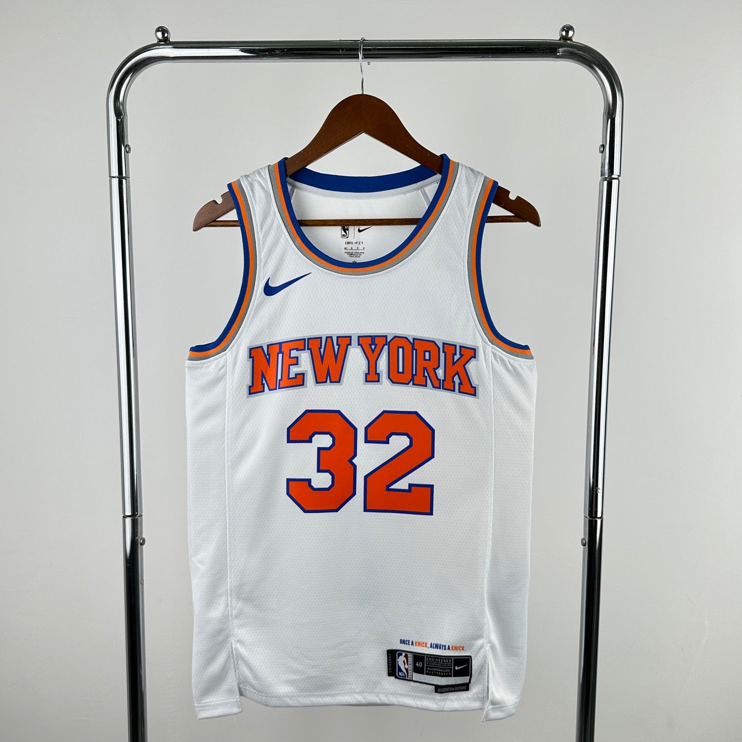 New York Knicks 24-25 White Association Edition Swingman Jersey